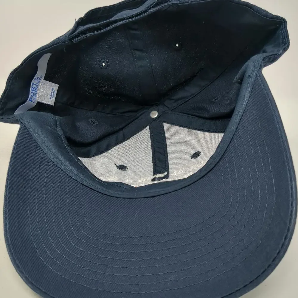Port & Company Baseball Cap Blue One Size NESWFC Blackhawk Niantic CT Hat